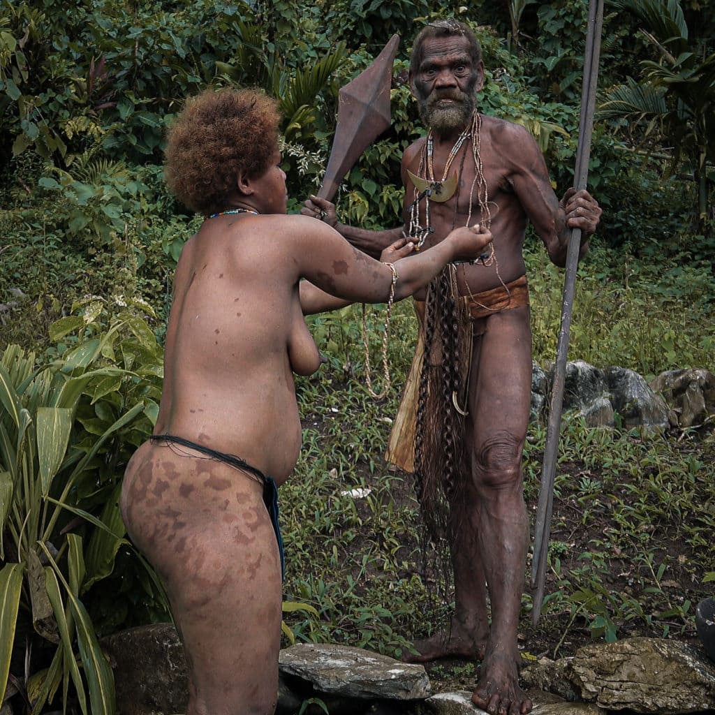 Kwaio Volk in Malaita in Melanesien