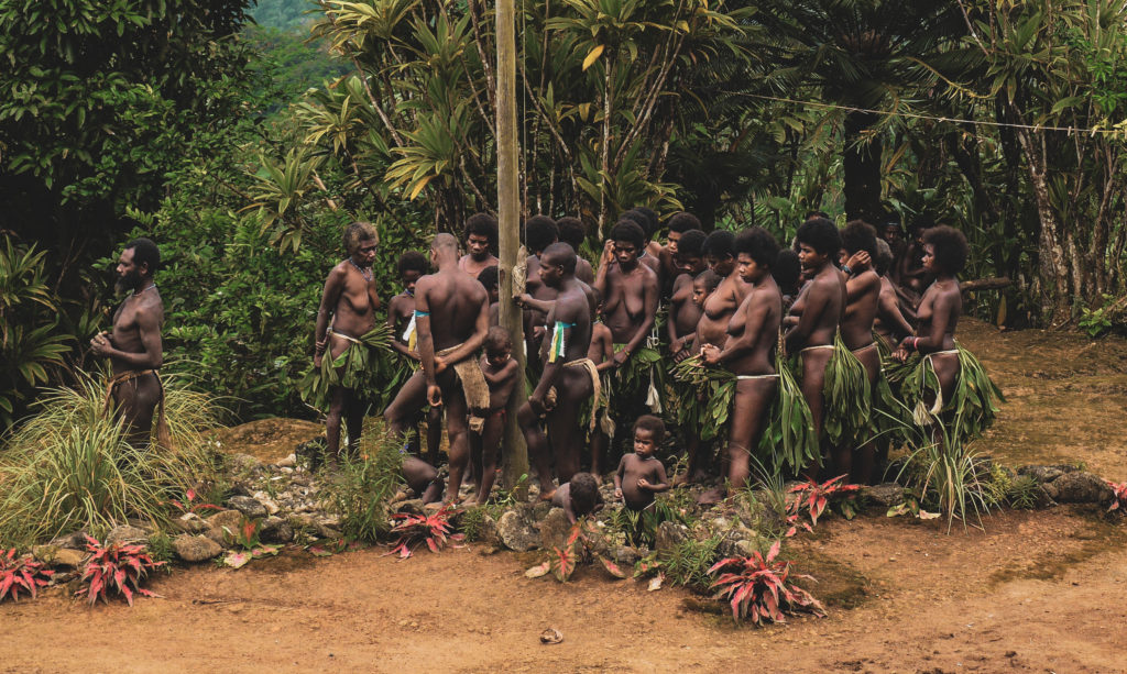 Letztes Kastom Dorf in Vanuatu, Espiritu Santo, Bergvölker